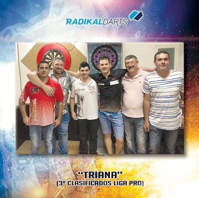 Equipo Triana, 3º Clasificados de la Liga Online de Dardos RadikalDarts 2018-2019