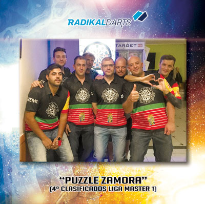 Equipo Puzzle Zamora, 4º clasificados de la Liga Online RadikalDarts