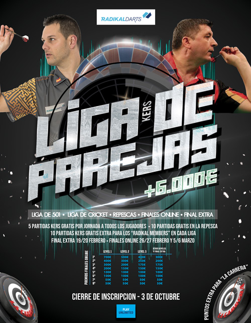 Liga de Parejas Kers de dardos Radikal Darts