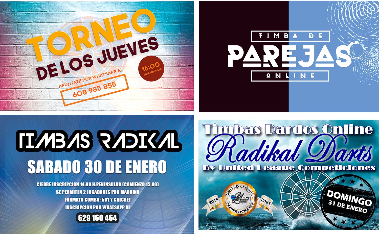 Torneos Online Radikal Darts