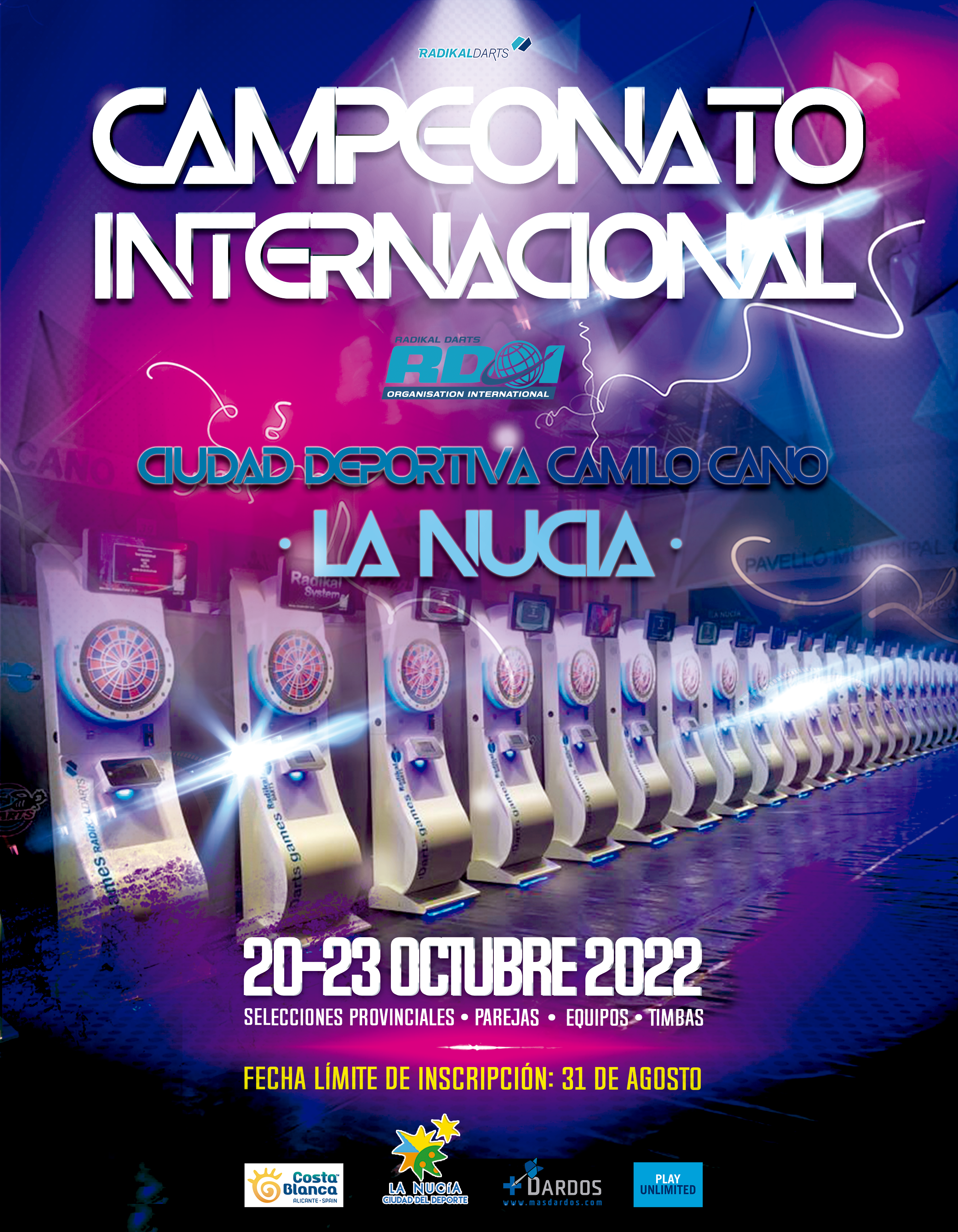 Campeonato Internacional de Dardos Radikal Darts 2022 La Nucia