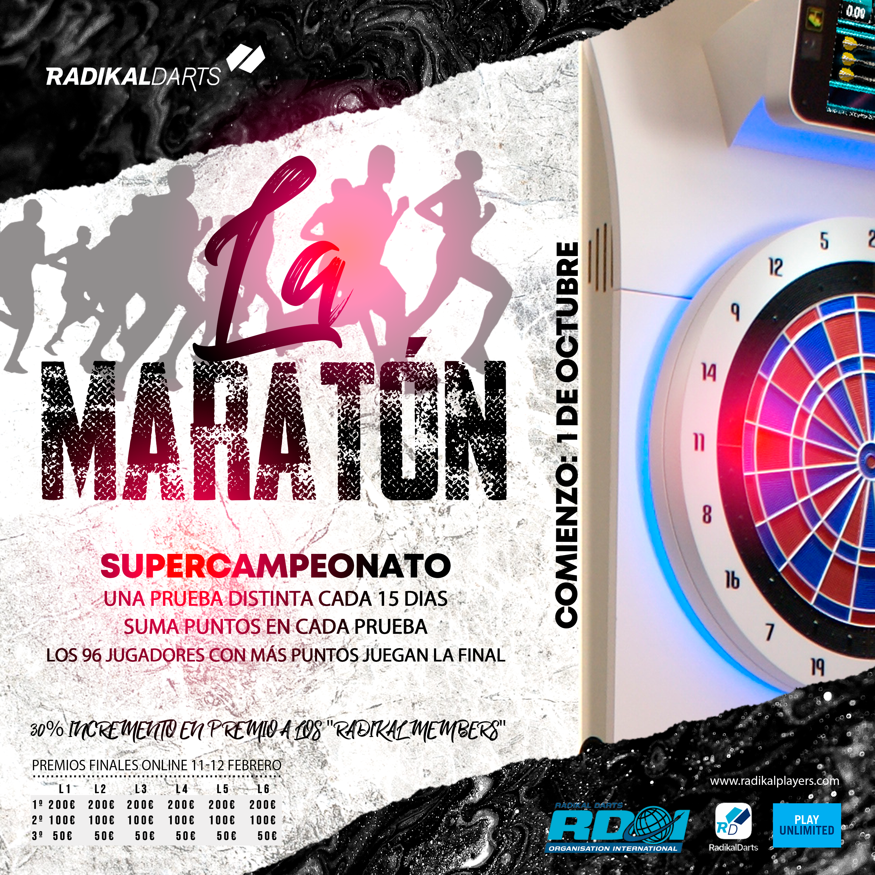 Super Campeonato de dardos La MaratÃ³n de Radikal Darts